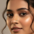 0.03 Carat Trinity Bloom Nose Pin | 14K Yellow Gold