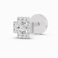 0.04 Carat Round Shape Diamond Nose Pin | 14K White Gold-Screw