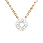 0.24 Carat Round Necklace | 14K Yellow Gold