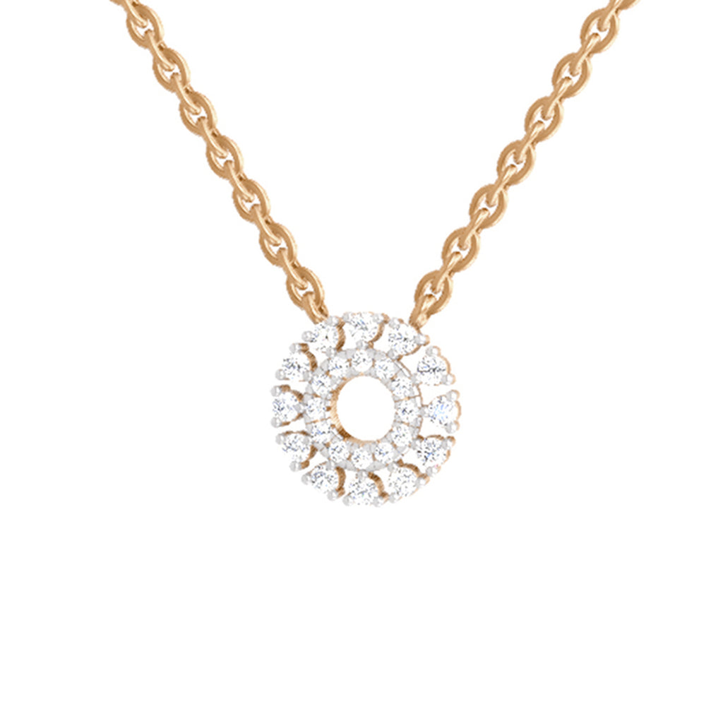 0.24 Carat Round Necklace | 14K Yellow Gold