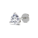 Solitaire Nosepin 0.5 Ct | 14Kt White Gold