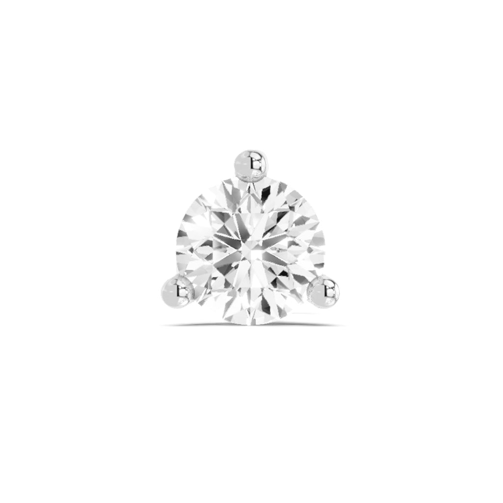 Solitaire Nosepin 0.5 Ct | 14Kt White Gold