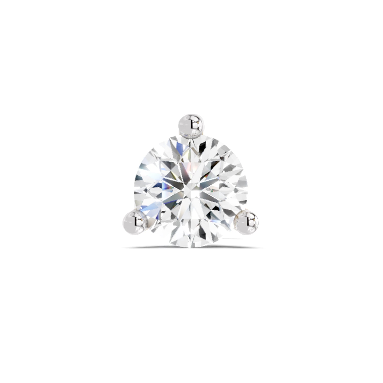 Solitaire Nosepin 0.5 Ct | 14Kt White Gold