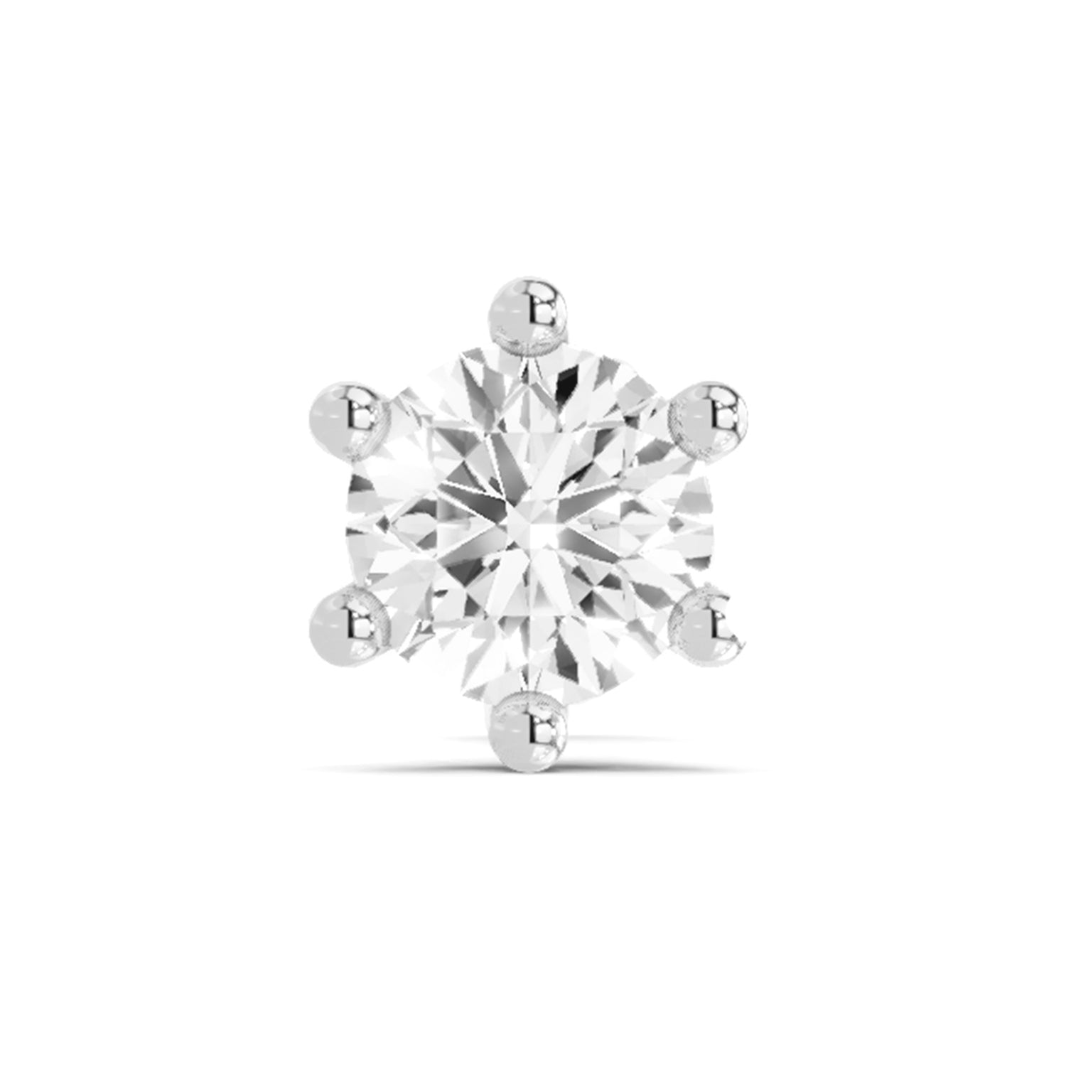 Solitaire Nosepin 0.5 Ct | 14Kt WhiteGold
