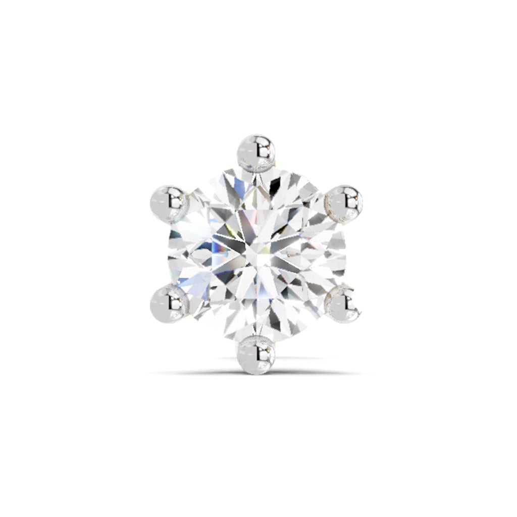 Solitaire Nosepin 0.5 Ct | 14Kt WhiteGold
