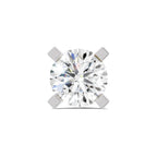 0.50 Carat Round Shape Solitaire Diamond Nose Pin | 14K Yellow Gold -Screw
