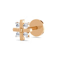 Floral Nosepin 0.06 Ct | 14Kt Rose Gold