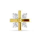 Floral Nosepin 0.06 Ct | 14Kt Yellow Gold