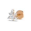 Floral Nosepin 0.11 Ct | 14Kt Rose Gold