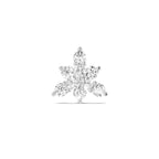 Floral Nosepin 0.11 Ct | 14Kt Yellow Gold