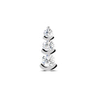 3 Stone Nosepin 0.06 Ct | 14Kt Yellow Gold