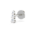 3 Stone Nosepin 0.06 Ct | 14Kt White Gold