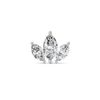 Floral Nosepin 0.26 Ct | 14Kt Yellow Gold