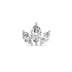 Floral Nosepin 0.26 Ct | 14Kt Yellow Gold
