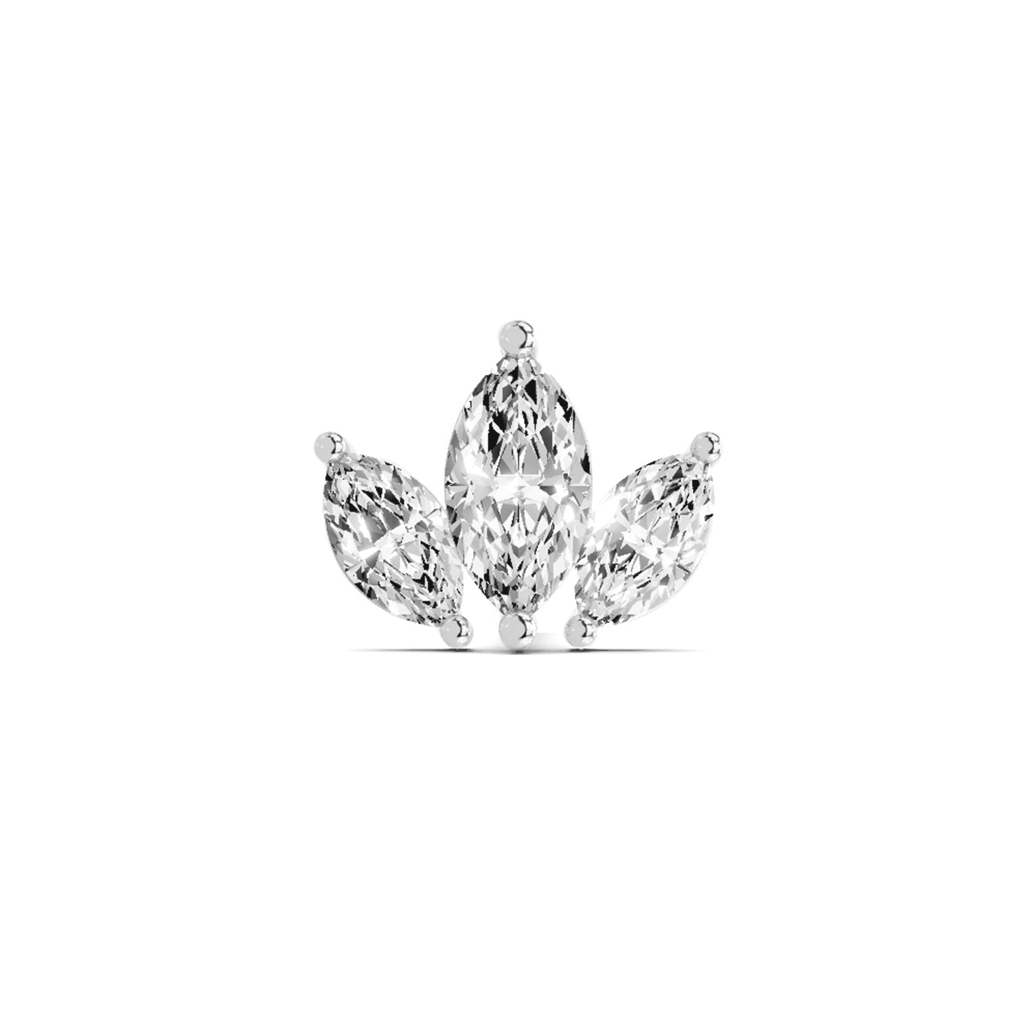 Floral Nosepin 0.26 Ct | 14Kt Yellow Gold