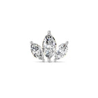 Floral Nosepin 0.26 Ct | 14Kt Yellow Gold