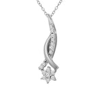 0.16 Ct Diamond Pendant Necklace in 14Kt