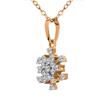 0.7 Ct Diamond Pendant Necklace in 14Kt