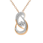 0.21 Ct Diamond Pendant Necklace in 14Kt
