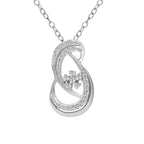 0.21 Ct Diamond Pendant Necklace in 14Kt
