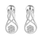 Triani Cluster Fancy Lab Grown Diamonds Earrings 0.14 Ct | 14Kt Yellow Gold