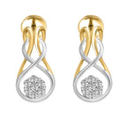Triani Cluster Fancy Lab Grown Diamonds Earrings 0.14 Ct | 14Kt Yellow Gold
