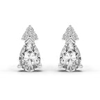 0.75 Ct Pear Stud Earrings | 14K Rose Gold  FG VS Quality Diamonds