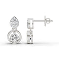 0.65 CtRound Shape Earrings | 14K White Gold