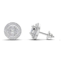 1.74 Ct Marquise Shape Halo Diamond Earrings | 14K White Gold