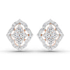 0.45 Ct Round Fashion Earrings | 14K Rose Gold