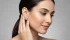 0.45 Ct Round Fashion Earrings | 14K Rose Gold