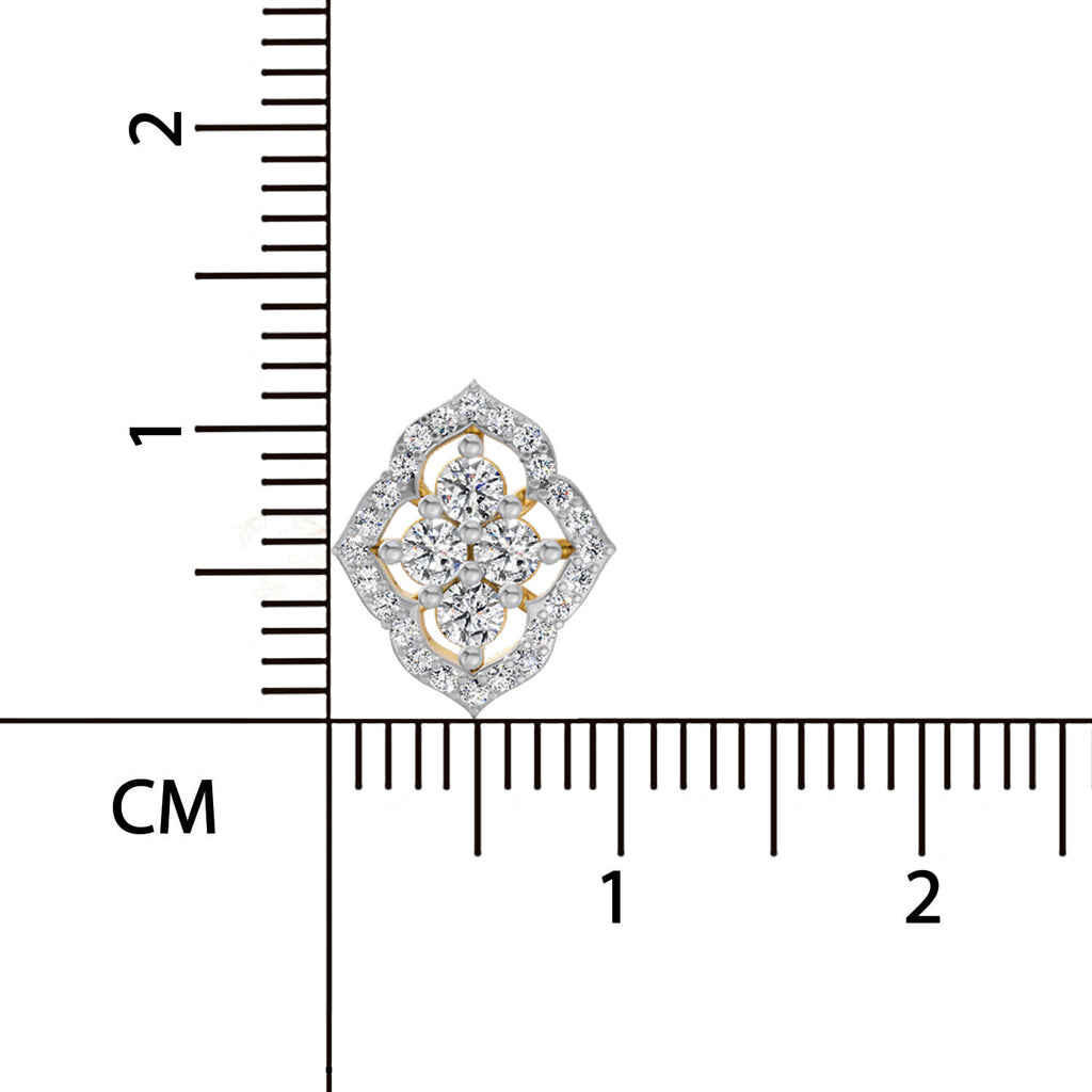 0.45 Ct Round Fashion Earrings | 14K Rose Gold