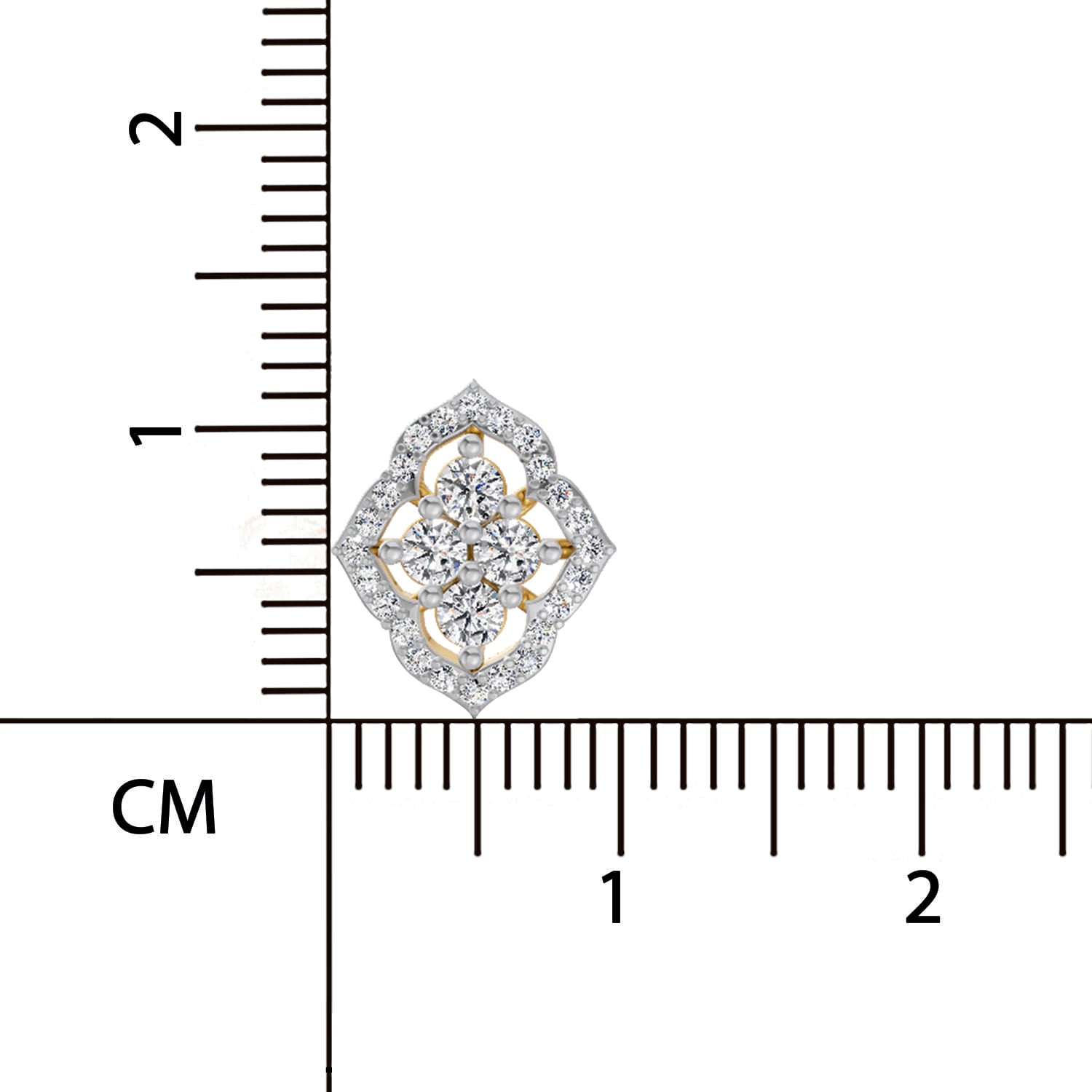 0.45 Ct Round Fashion Earrings | 14K Rose Gold