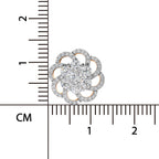 1.15 Ct Round Shape Cluster Diamond Earrings | 14K Rose Gold