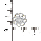 1.15 Ct Round Shape Cluster Diamond Earrings | 14K Rose Gold