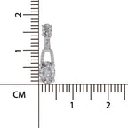 2.4 Ct Oval Shape Dangle Diamond Earrings | 14K Rose Gold