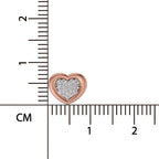 0.08 Ct Heart Shape Earrings | 14Kt Yellow Gold  Diamonds| FG VS Quality
