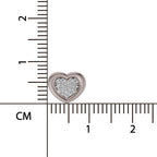 0.08 Ct Heart Shape Earrings | 14Kt Yellow Gold  Diamonds| FG VS Quality