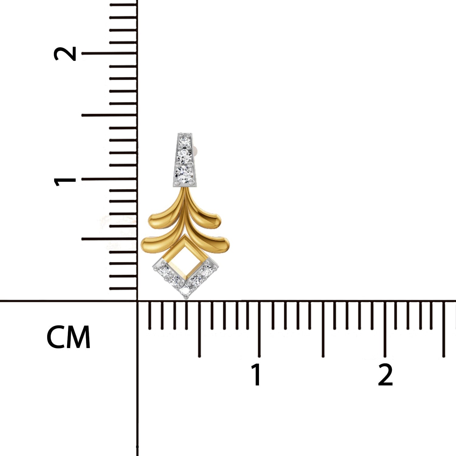 0.10 CtRound Shape Earrings | 14K Yellow Gold  FG VS Quality Diamonds