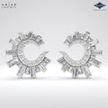 Arias by Lara Dutta Emerald & Baguette Diamond Studs