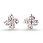 0.35 Ct  Round Shape Diamond Stud Earrings | 14K Yellow Gold