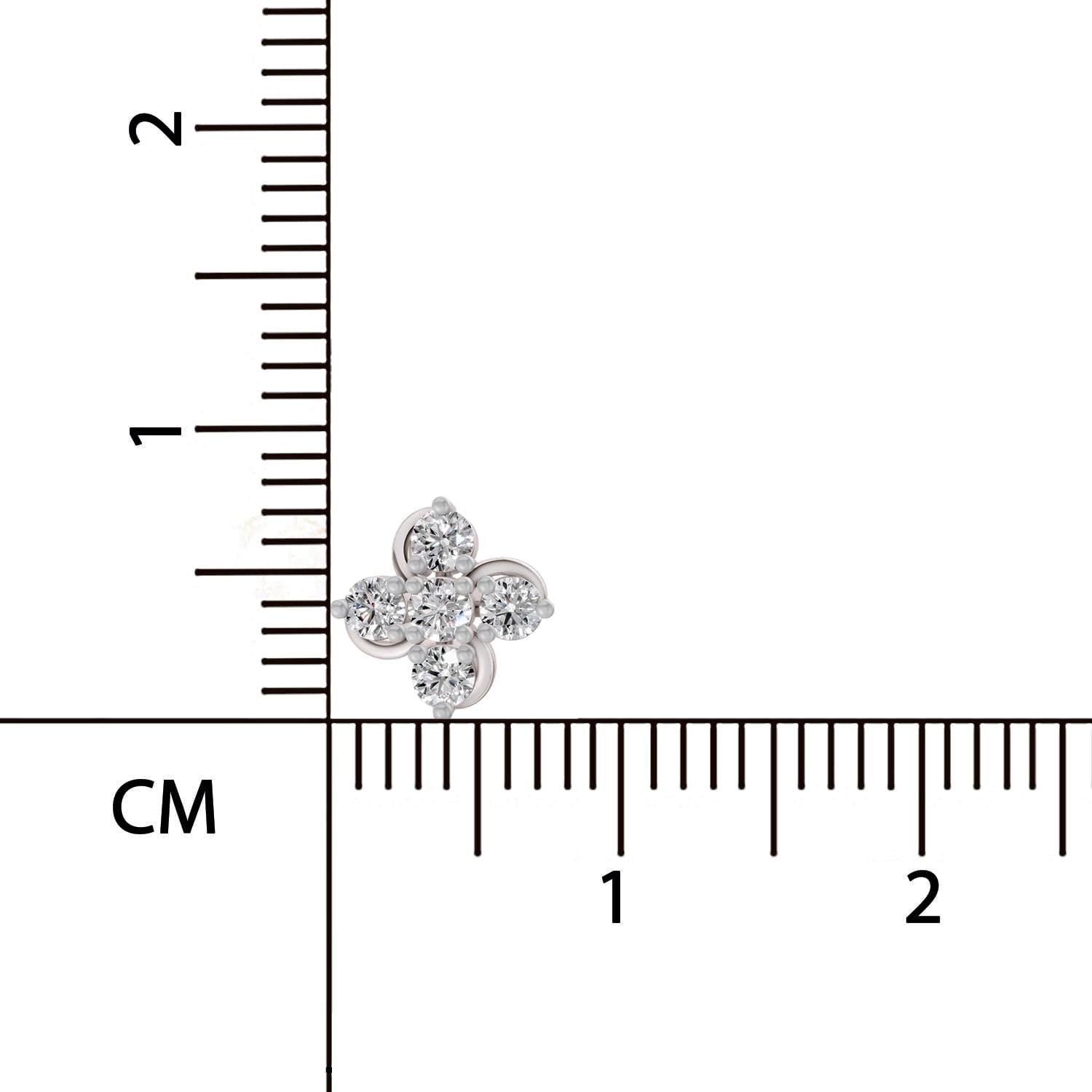 0.35 Ct  Round Shape Diamond Stud Earrings | 14K Yellow Gold