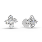 0.35 Ct  Round Shape Diamond Stud Earrings | 14K Yellow Gold