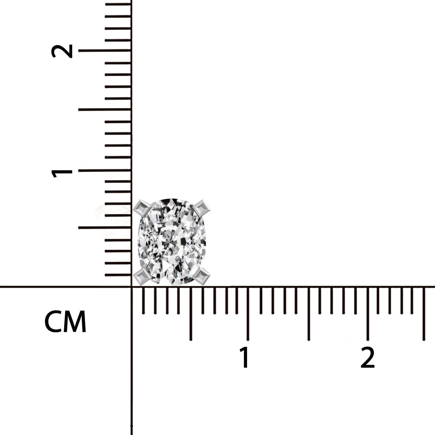 2.64 Ct Cushion Shape 4 Prong Solitaire Diamond Stud Earrings | 14K Rose Gold