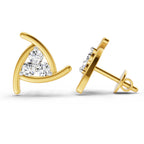 0.35 Ct Round Fashion Stud Earrings | 14K Yellow Gold