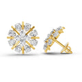 0.87 Ct Round Fashion Stud Earrings | 14K Yellow Gold