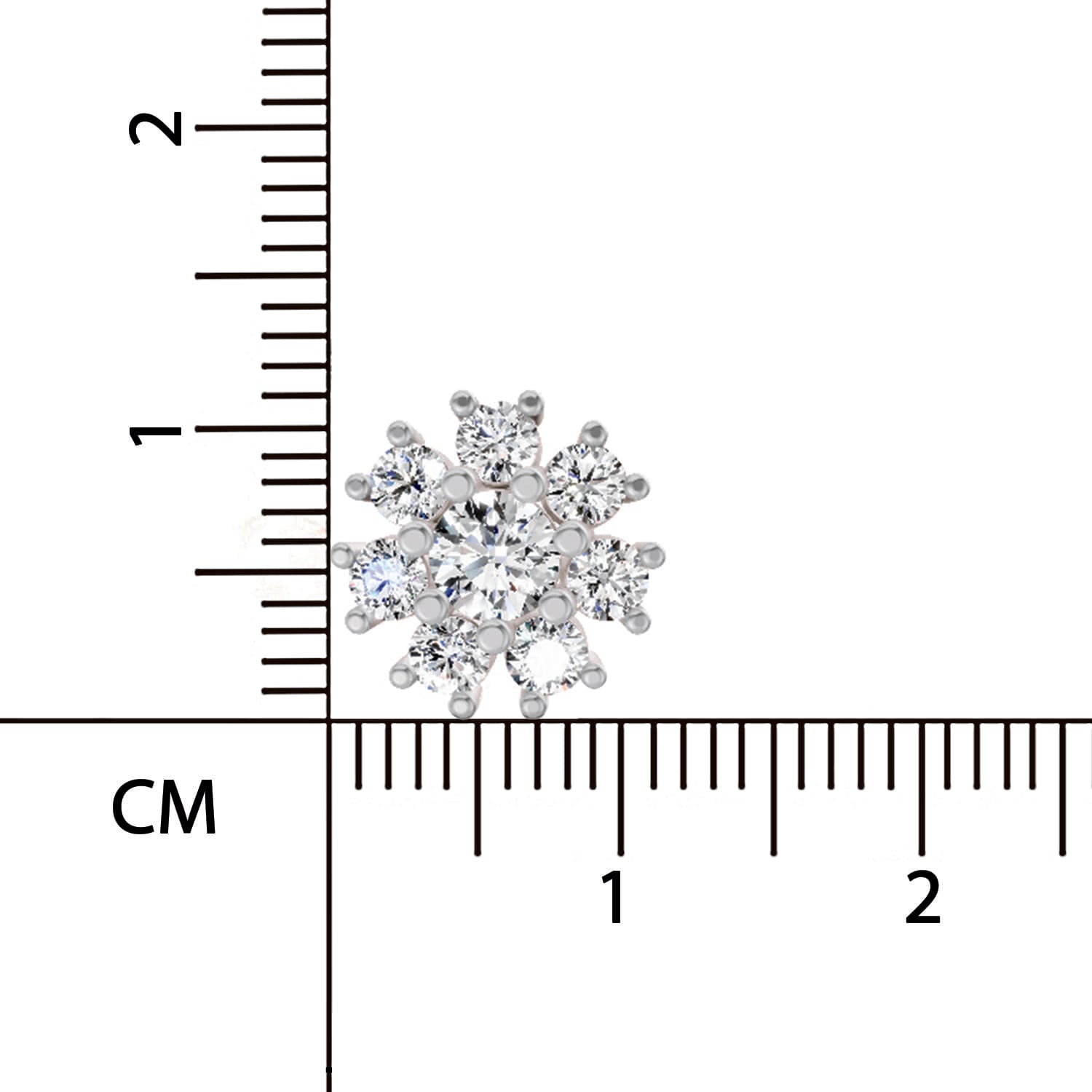 2.89 Ct Round Shape Halo Diamond Earrings | 14K Rose Gold