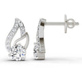 0.60 Ct Round Stud Earrings | 14K White Gold  FG VS Quality Diamonds