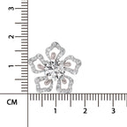 2.66 Ct Round Shape Cluster Diamond Earrings | 14K Rose Gold