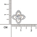 1.41 Ct Round Shape Halo Diamond Earrings | 14K Rose Gold